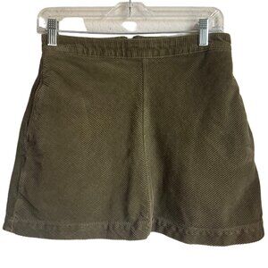 BP Women's Sz. Small Corduroy Mini Skirt Olive Green Academia Preppy Y2K